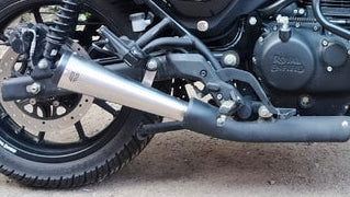 SS Motocorp Slip-On Exhaust for Royal Enfield Hunter 350 Performance Silencer with DB Killer