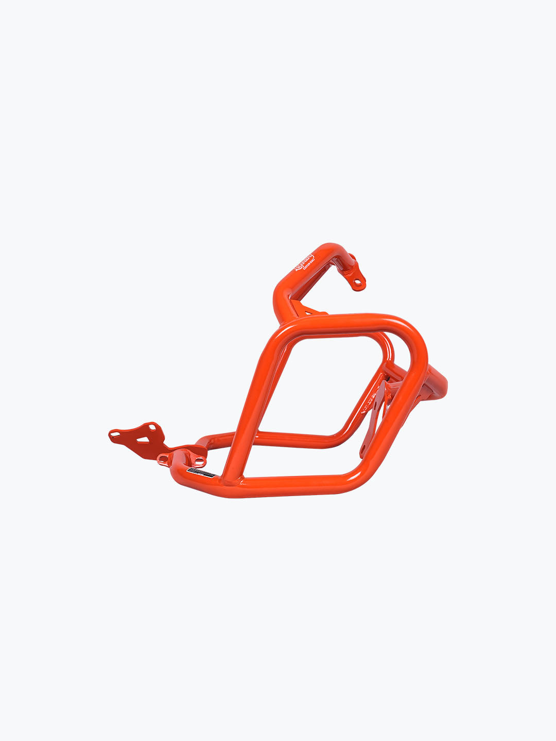 Legundary Custom KTM ADV 890 Bellator Lower Crash Guard Orange mild steel engine and chassis protection bar
