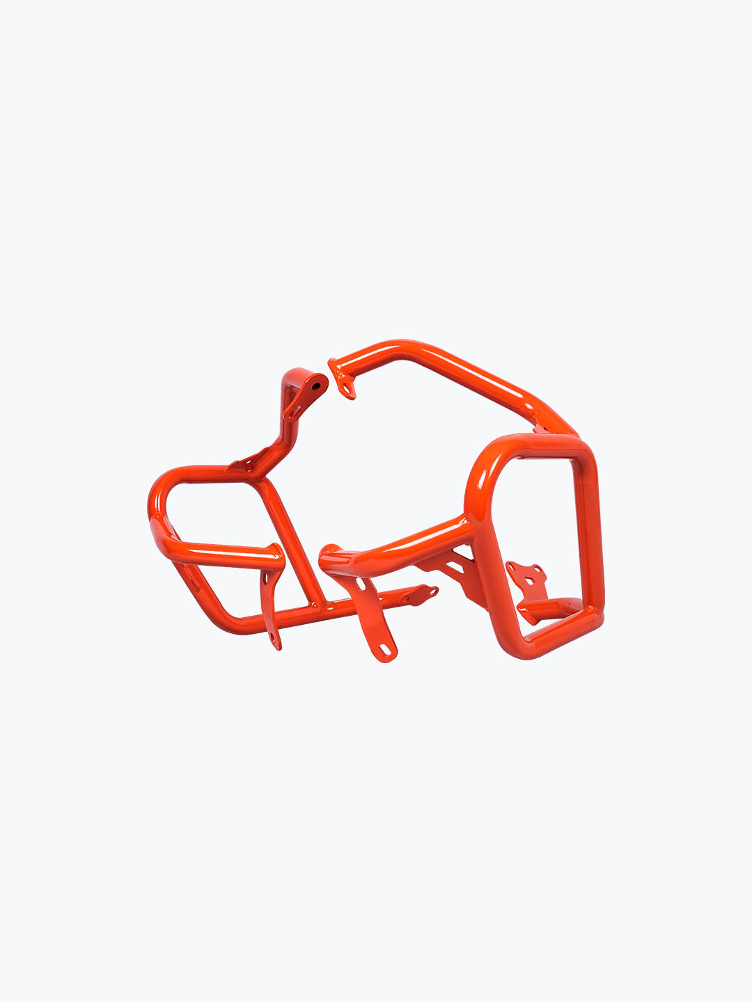 Legundary Custom KTM ADV 890 Bellator Lower Crash Guard Orange mild steel engine and chassis protection bar