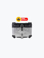 Legundary Fort Knox Series TC 45L aluminium luggage box black & silver with backrest pad