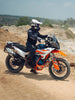 Legundary Custom KTM ADV 890 Bellator Lower Crash Guard Orange mild steel engine and chassis protection bar