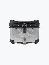 Legundary Fort Knox Series TC 45L aluminium luggage box black & silver with backrest pad