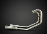SS Motocorp 2x2 Full System Exhaust Fat Cans for Royal Enfield Interceptor 650 Continental GT 650 with H Joint