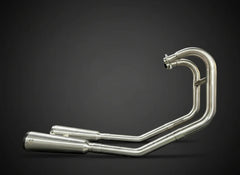 SS Motocorp 2x2 Full System Exhaust Fat Cans for Royal Enfield Interceptor 650 Continental GT 650 with H Joint