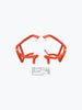 Legundary Custom KTM ADV 890 Bellator Lower Crash Guard Orange mild steel engine and chassis protection bar