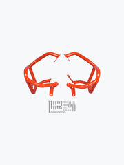 Legundary Custom KTM ADV 890 Bellator Lower Crash Guard Orange mild steel engine and chassis protection bar