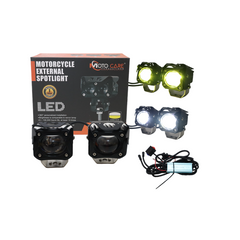 SINGLE OVAL LENS LED FOG LIGHTS WITHOUT FAN | Motocare