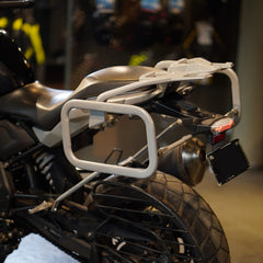 Hyperrider BMW G 310 GS Silver Saddle Stay Pannier and Saddle Bag Mounting Frame