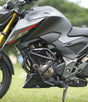Moto Torque heavy duty crash guard for Honda CB300F with protective sliders and engine protection