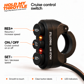 Hold My Throttle cruise control kit for KTM 390 Duke Gen 2 BS4 and BS6
