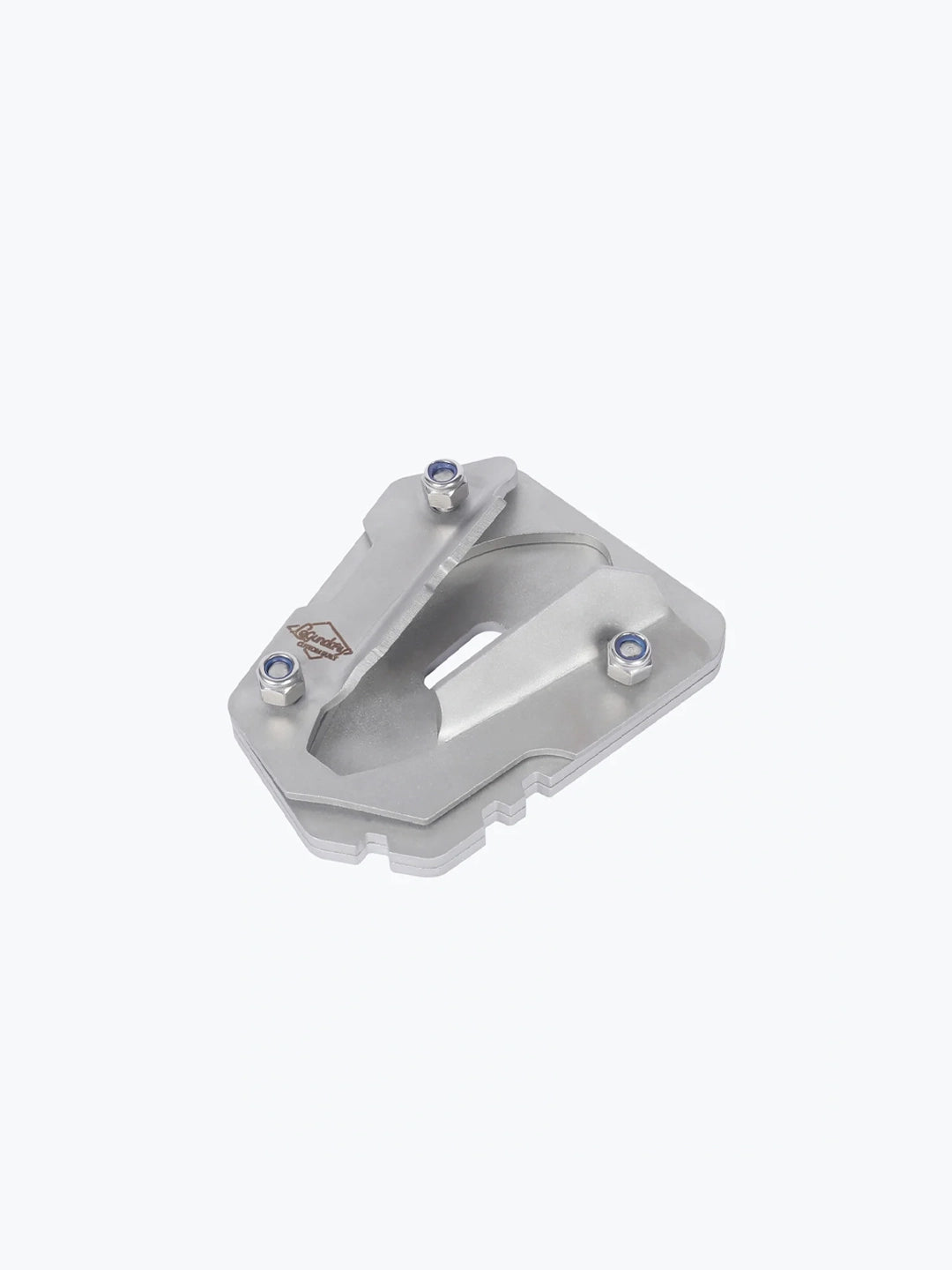 Legundary Custom Side Stand Base for Bajaj Dominar 400 Stainless Steel Brushed Finish Stand Extender Plate