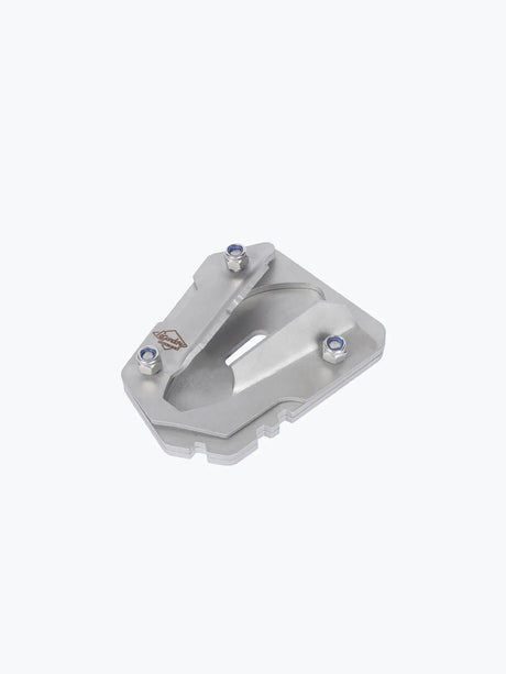 Legundary Custom Side Stand Base for Bajaj Dominar 400 Stainless Steel Brushed Finish Stand Extender Plate
