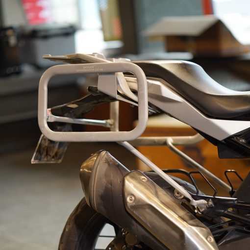 Hyperrider BMW G 310 GS Silver Saddle Stay Pannier and Saddle Bag Mounting Frame