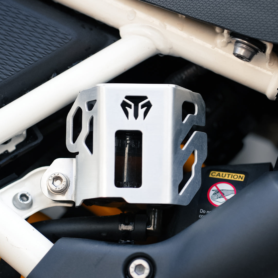 Moto Torque Stainless Steel Reservoir Oil Guard for TVS Apache RTX 300
