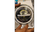 LIU HJG Minus 7 Inch 110W LED Headlight With Ring for Royal Enfield Thar Gypsy Harley Davidson