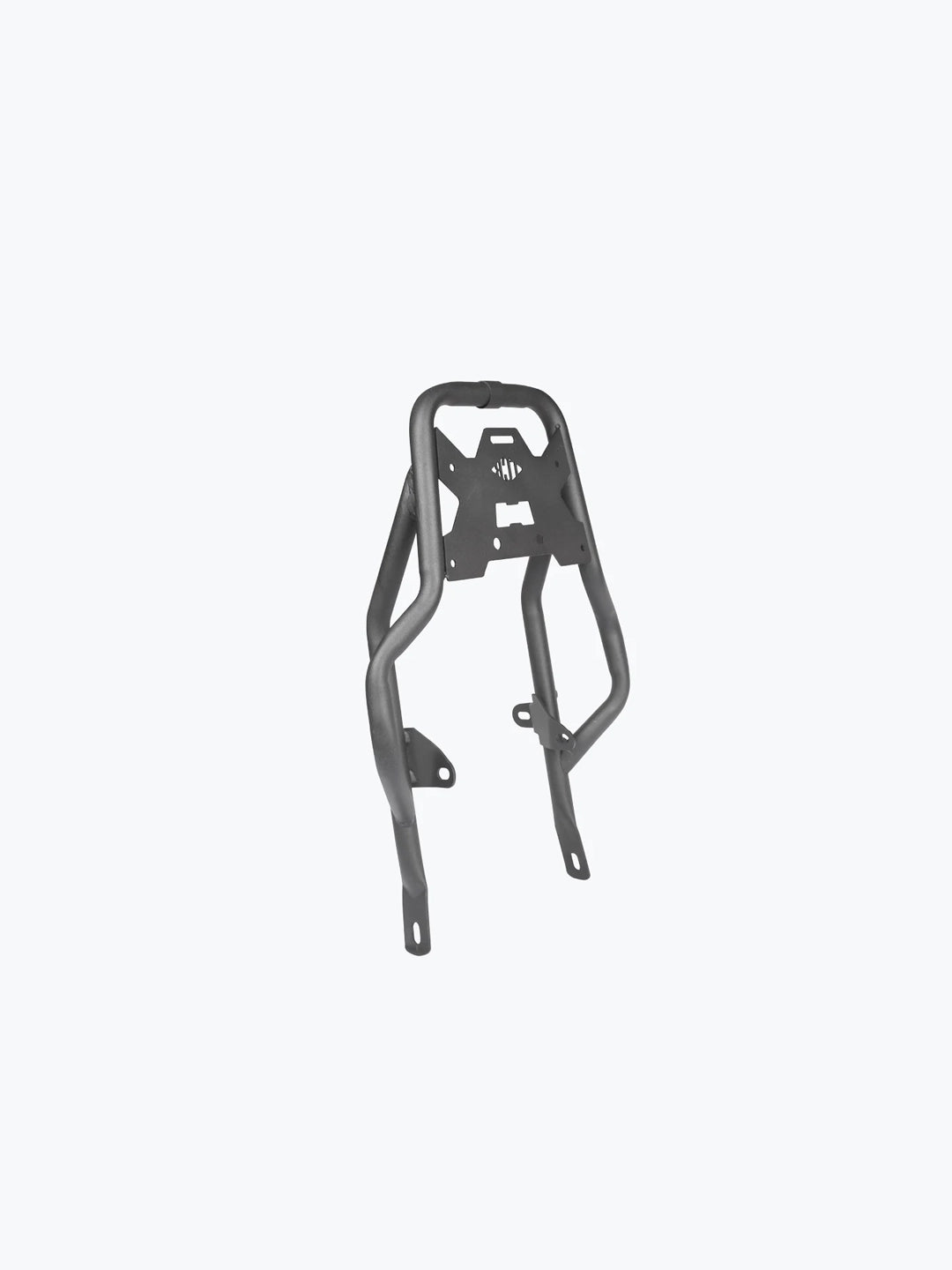 Legundary Custom Honda Hness Atlas Carrier 2.0 Black – heavy-duty mild steel rear luggage rack and touring carrier, designed for secure and durable load-carrying on the Honda Hness Atlas.