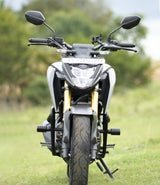 Moto Torque heavy duty crash guard for Honda CB300F with protective sliders and engine protection