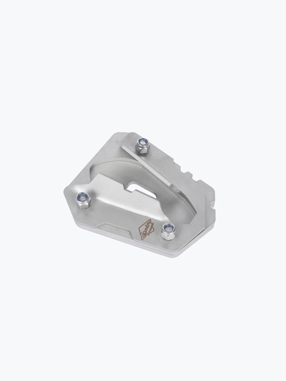 Legundary Custom Side Stand Base for Bajaj Dominar 400 Stainless Steel Brushed Finish Stand Extender Plate