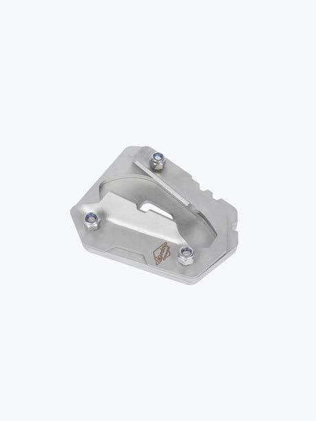 Legundary Custom Side Stand Base for Bajaj Dominar 400 Stainless Steel Brushed Finish Stand Extender Plate