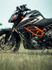 Legundary Custom KTM Duke 250 BS6 Gen 2 Pegasus crash guard with slider heavy duty engine protection black