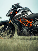 Legundary Custom KTM Duke 250 BS6 Gen 2 Pegasus crash guard with slider heavy duty engine protection black