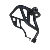 Motocare crash guard with dual sliders installed on Yamaha XSR 155 engine protection bar