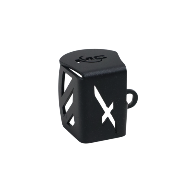 Motocare CNC reservoir oil cap installed on Hero Xtreme 250R brake fluid reservoir