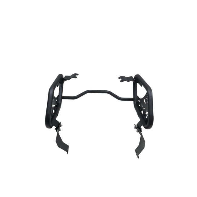 Motocare saddle stay with luggage plate installed on Hero Xtreme 250R motorcycle for saddle bag support