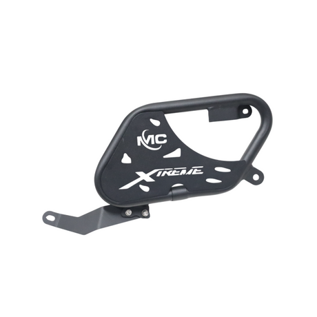 Motocare saddle stay with luggage plate installed on Hero Xtreme 250R motorcycle for saddle bag support