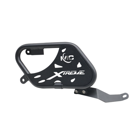 Motocare saddle stay with luggage plate installed on Hero Xtreme 250R motorcycle for saddle bag support