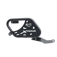 Motocare saddle stay with luggage plate installed on Hero Xtreme 250R motorcycle for saddle bag support