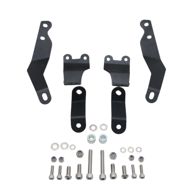 Motocare saddle stay with luggage plate installed on Hero Xtreme 250R motorcycle for saddle bag support