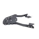 Motocare CNC rear luggage carrier with mounting plate installed on Hero Xtreme 250R motorcycle