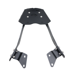 Motocare CNC rear luggage carrier with mounting plate installed on Hero Xtreme 250R motorcycle