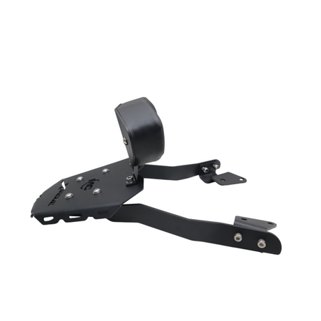 Motocare CNC luggage carrier with pillion backrest installed on Hero Xtreme 250R motorcycle