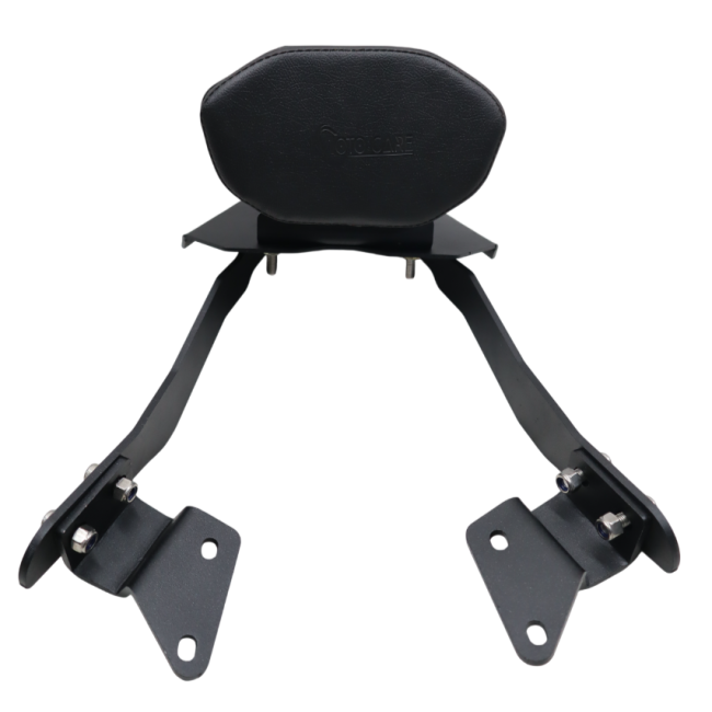 Motocare CNC luggage carrier with pillion backrest installed on Hero Xtreme 250R motorcycle