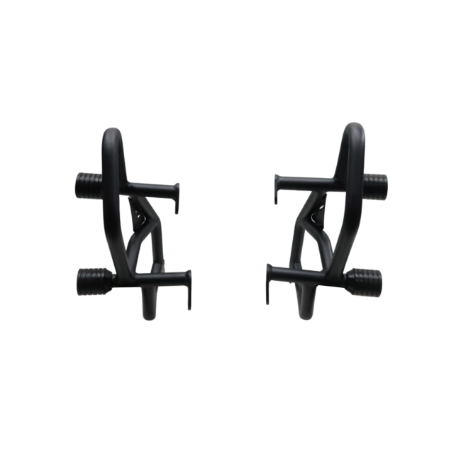 Motocare 4 slider crash guard installed on Hero Xtreme 250R motorcycle engine protection frame