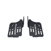 Motocare footrest foot pegs installed on Kawasaki Versys 300 for improved riding comfort and grip