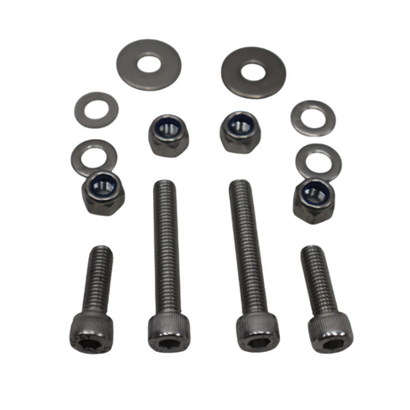 Motocare footrest foot pegs installed on Kawasaki Versys 300 for improved riding comfort and grip