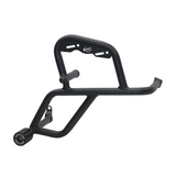 Motocare crash guard with dual sliders installed on Kawasaki Versys 300 for engine and frame protection