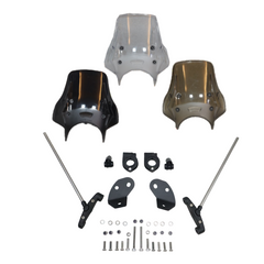 Motocare polycarbonate visor windshield for Yamaha XSR 155 clear smoke black windscreen