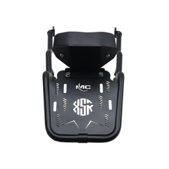 Motocare pipe carrier with backrest installed on Yamaha XSR 155 motorcycle luggage rack