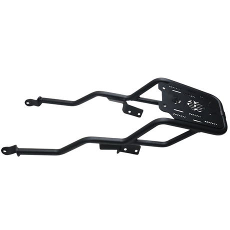 Motocare pipe carrier installed on Yamaha XSR 155 rear frame for luggage and touring bag support