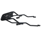 Motocare pipe carrier installed on Yamaha XSR 155 rear frame for luggage and touring bag support