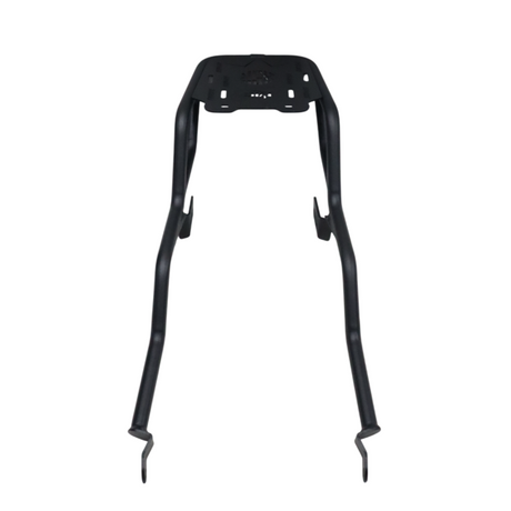Motocare pipe carrier installed on Yamaha XSR 155 rear frame for luggage and touring bag support