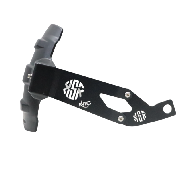 Motocare Type 1 tyre hugger installed on Yamaha XSR 155 rear wheel for mud and splash protection