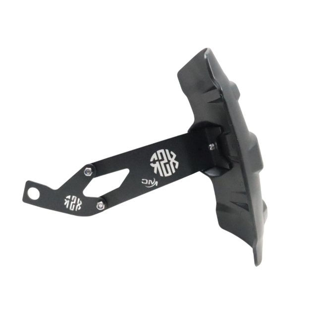 Motocare Type 1 tyre hugger installed on Yamaha XSR 155 rear wheel for mud and splash protection