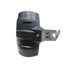 Motocare Type 1 tyre hugger installed on Yamaha XSR 155 rear wheel for mud and splash protection