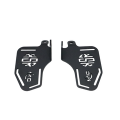 Motocare footrest installed on Yamaha XSR 155 providing rider grip and comfort