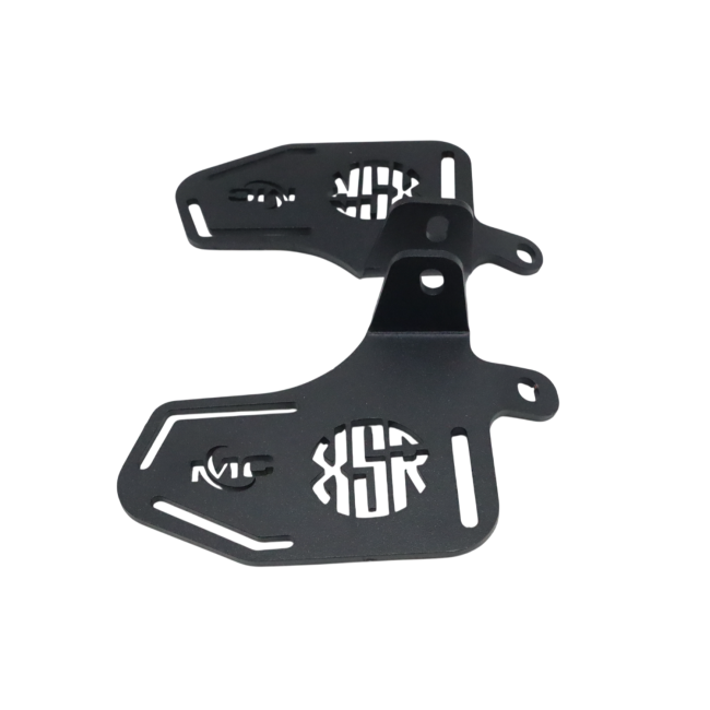 Motocare footrest installed on Yamaha XSR 155 providing rider grip and comfort